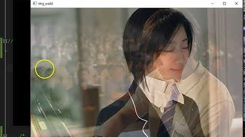 OpenCV addweighted function Example