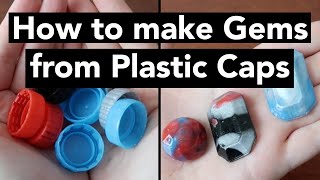 How To Make Gems From Plastic Bottle Caps - Easy Diy Recycle Eco-Friendly Tutorial