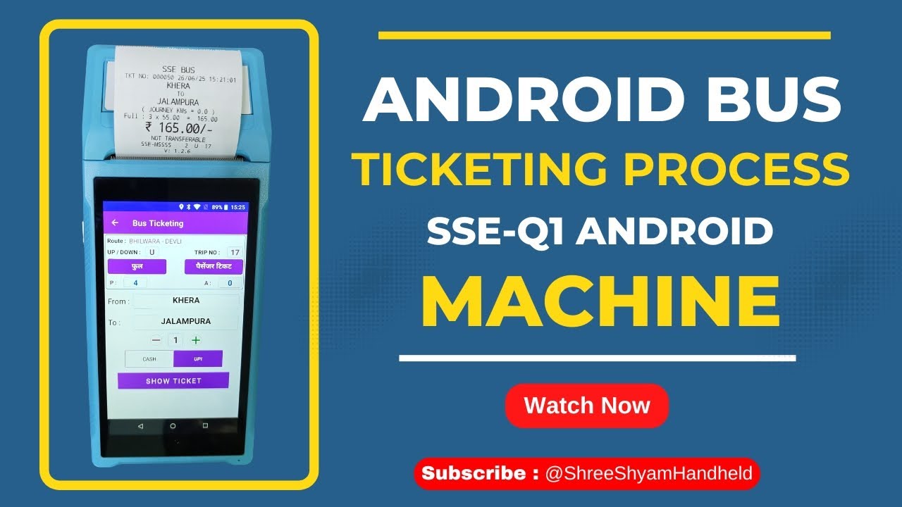 How Android Bus Ticketing Machine Works | Step-by-Step Ticketing ...