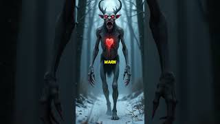 Wendigo: The Creepiest Creature in Algonquian Lore!  #shortsfeed