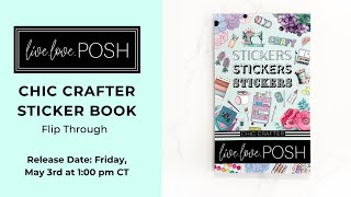 CHIC CRAFTER STICKER BOOK FLIP THROUGH