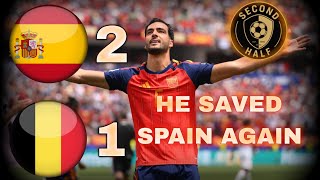 😱 MIKEL MERINO SAVED SPAIN AGAIN 🇪🇦 | Spain VS Belgium World Cup Match Stats