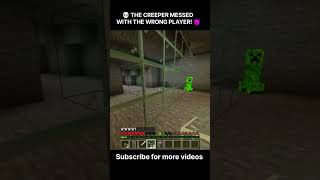 FINALLY I GOT REVENGE ON THE CREEPER! 💀💥 #minecraft #shorts