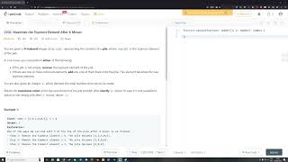 LeetCode: Bumbling my way through - Maximize the Topmost Element After K Moves