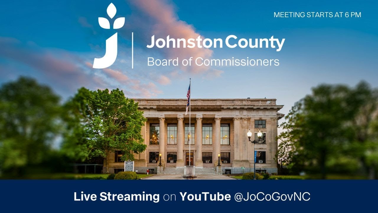 August 19, 2024: Johnston County Board of Commissioners Meeting - YouTube