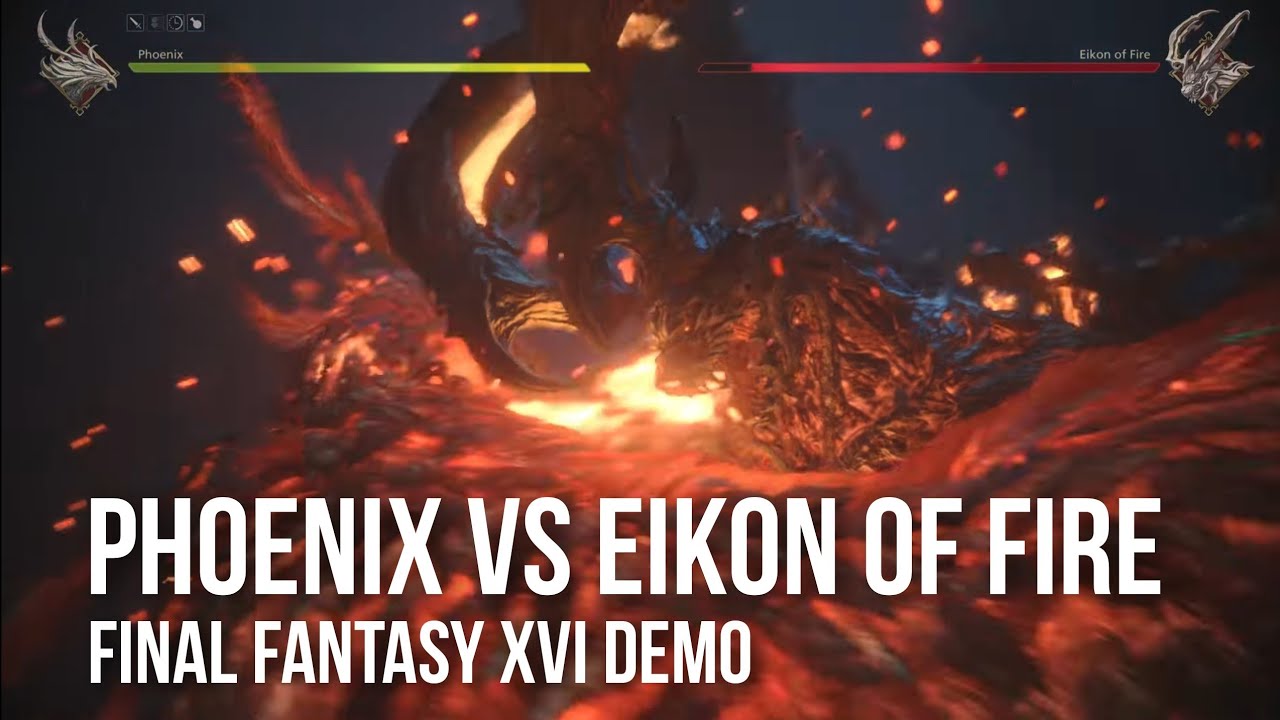FINAL FANTASY XVI DEMO: Phoenix vs Eikon of Fire Boss Fight!