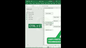 Pro Copy paste techniques in excel| #shorts #excel #exceltips