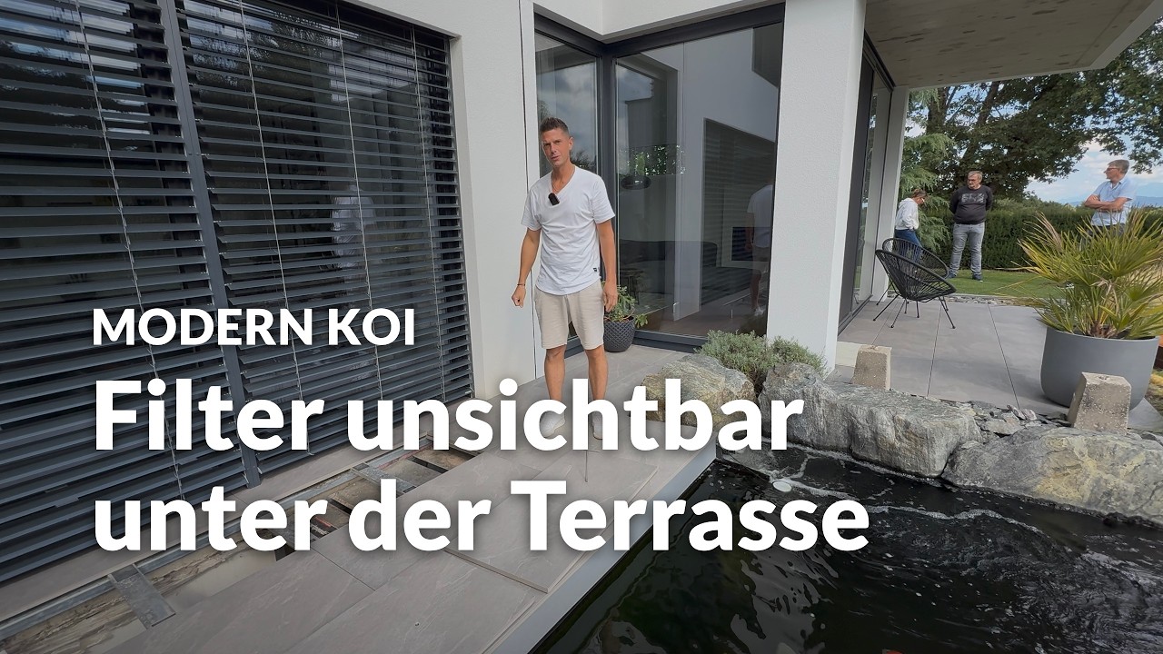 Johannes' Filteranlage mit Bürstenfilter, Vliesfilter und Bioturm | Modern Koi Blog #8273
