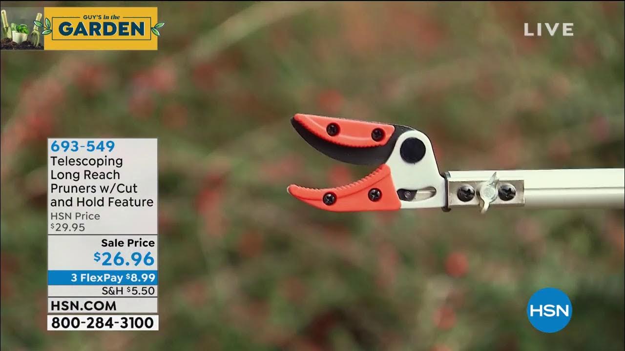 Telescoping Long Reach Pruners with Cut and Hold Feature YouTube