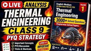 Thermal Engineering Class 9 | PYQ Strategy 🔥 SSC JE 2025 | Important Questions + Tricks