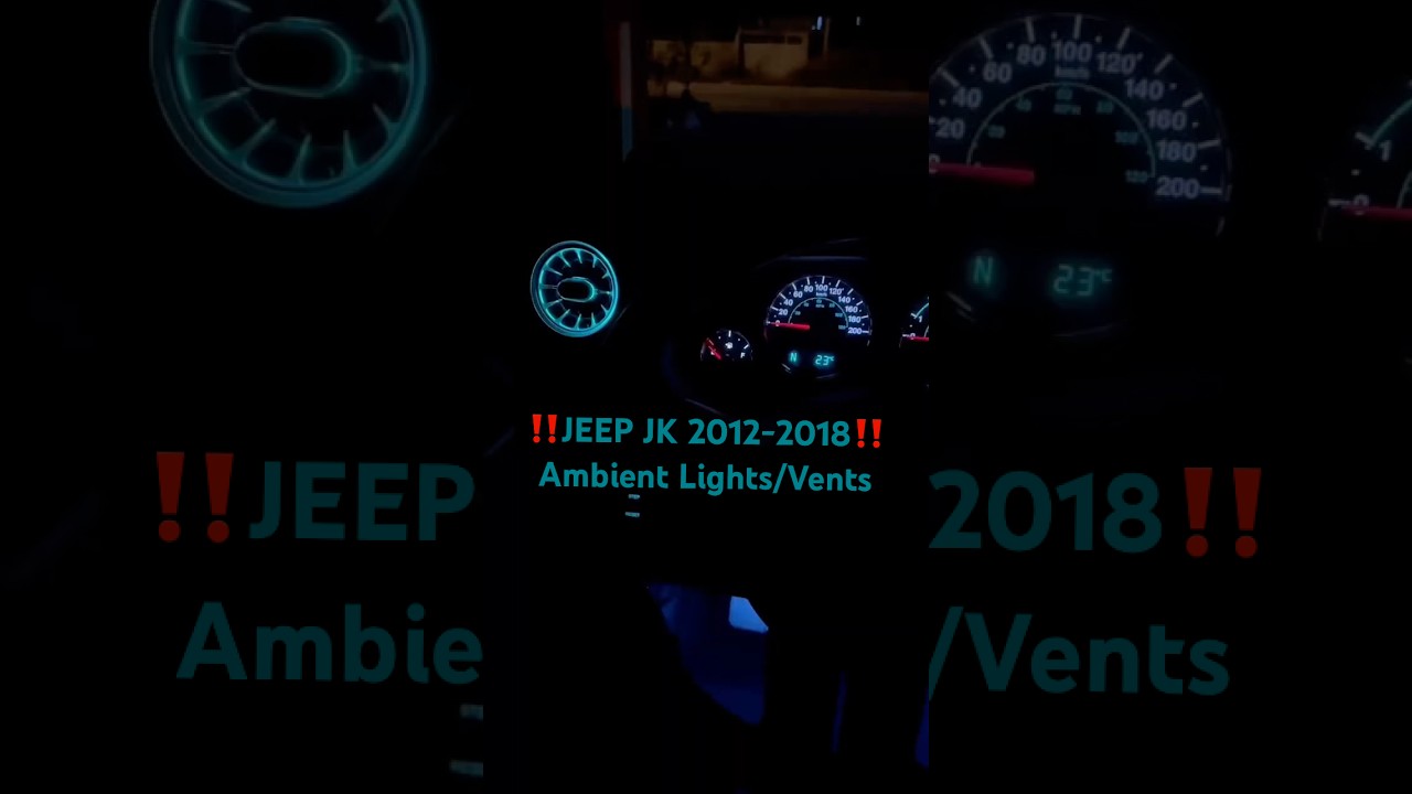 🏎️LED Turbine Vents Install🔧 On Jeep Wrangler JK 2012-2018 (Link In Description) 