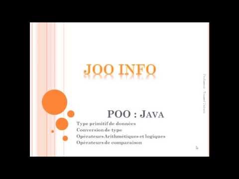Java : Types primitifs de données