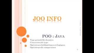 Java : Types primitifs de données