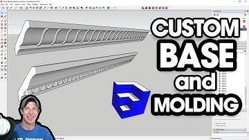 Modeling CUSTOM WOOD BASE AND CROWN MOLDING in SketchUp