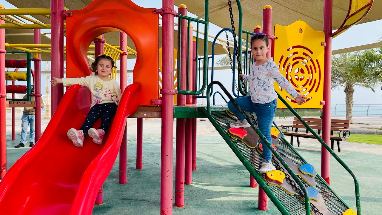 ندى وسيما في مدينة الالعاب 2 #ألعاب #سيارات #شرطة #أطفال #بيبي #بنات #اغاني #للأطفال