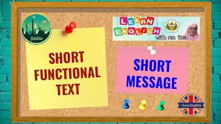 SHORT MESSAGE - SHORT FUNCTIONAL TEXT