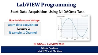 Data Acquisition | How to Measures Voltage using DAQmx | NI DAQmx  LabVIEW 2019