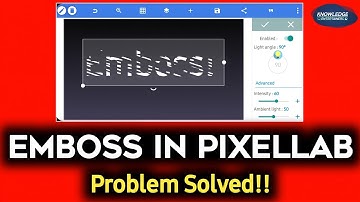 How To FIX Emboss PROBLEM In Pixellab! (New Trick) | Emboss Issue Fixed On Pixellab | Pixellab Edit