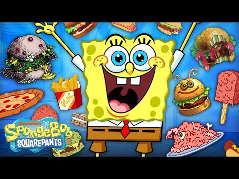 EVERY Food in Bikini Bottom Ever 😋 | 1 Hour | SpongeBob