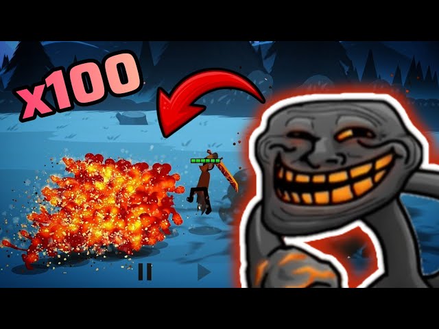 General Wrathnar VS 100 Bombers 💀 | Stick War 3 class=