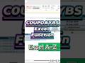 Excel COUPDAYBS Function — days from coupon start