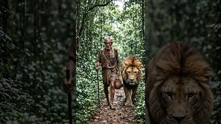 the lion is always king of jungle 😡😡😈😈👿👿#ai #haunted #jungle #blackout #lion #rust