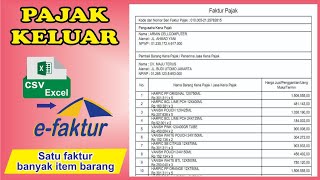 e-invoice output tax || One invoice many items