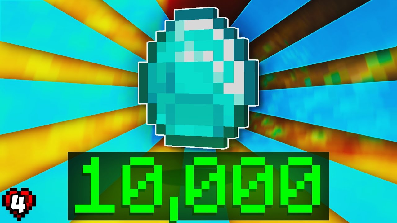 I Mined 10,000 Diamonds in Hardcore Minecraft - YouTube