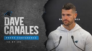 Dave Canales gives Panthers update after Bears game