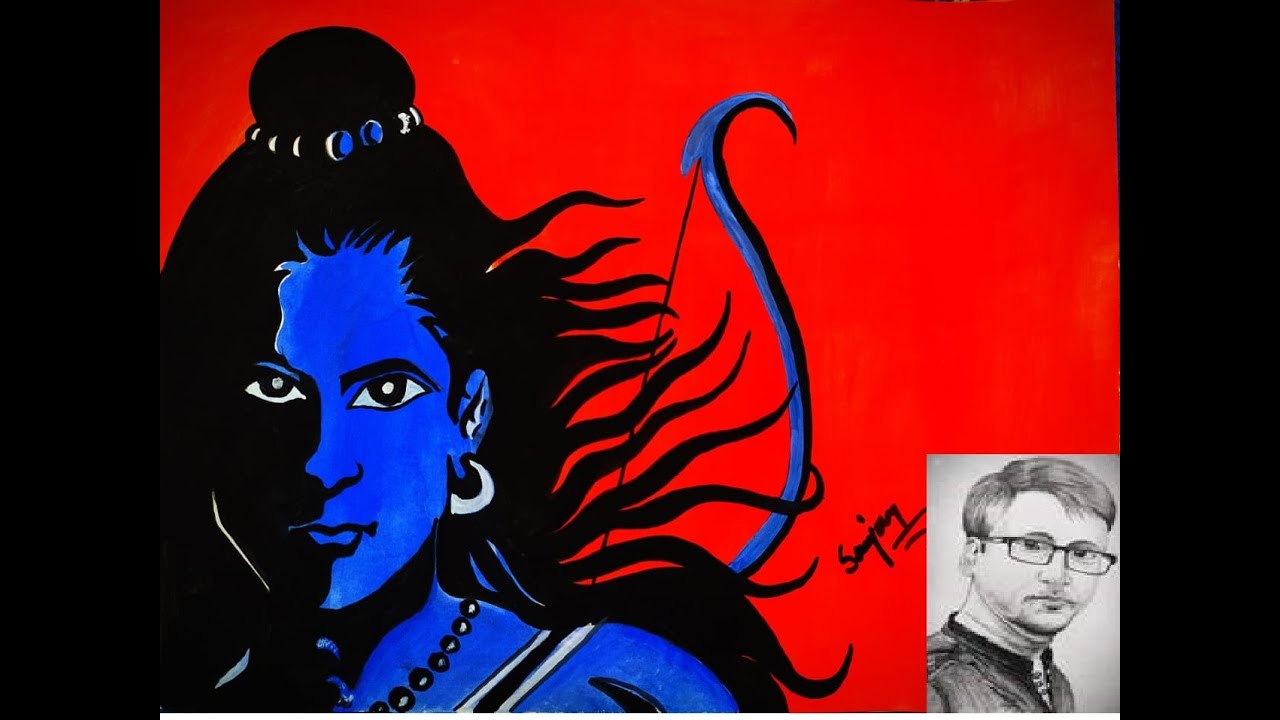 Drawing of Lord Rama step by step # Artist has no limit - YouTube