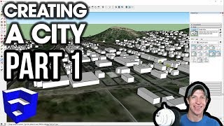 Modeling a CITY in SketchUp Part 1 - Roads and Buildings with Placemaker