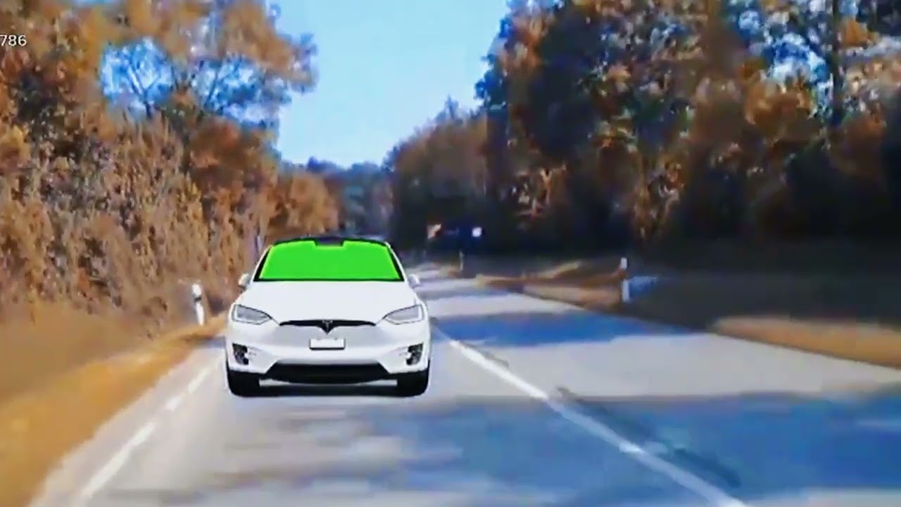 Green screen video driving in car YouTube