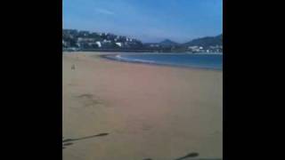 11b Cuando la marea baja en la Concha de San Sebastián