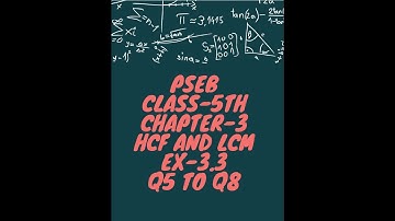 class 5th ex 3.3 (Q5 to q8) pseb chapter-3