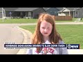 9-year-old girl painted “slow down” signs for deaf brother