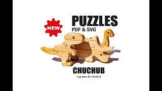 Wooden Toys Plans - Dinosaurs Puzzles