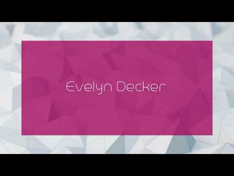 Evelyn Decker - appearance - YouTube