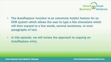 Copy AutoReplace EHR Allscripts