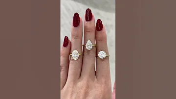 Same Solitaire Setting Different Diamond Shape 2 5ct Pear 2 3ct Oval 2 5ct Round 