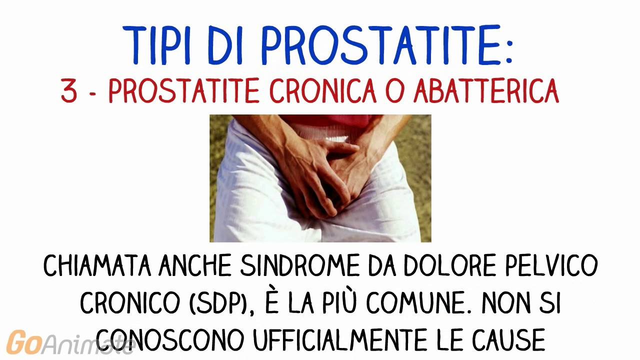 prostatite cronica sintomi e cura