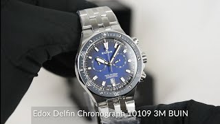 Edox Delfin Chronograph 10109 3M BUIN - YouTube