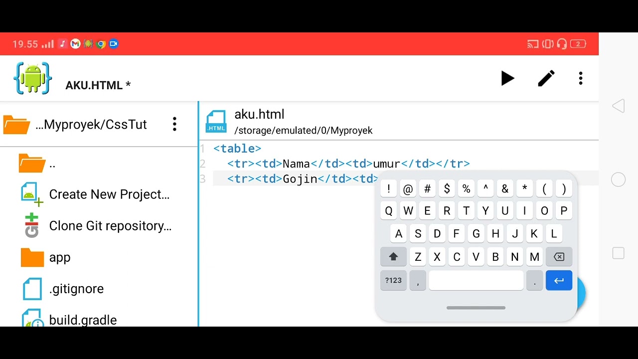 Cara Membuat Tabel Dengan Html - YouTube