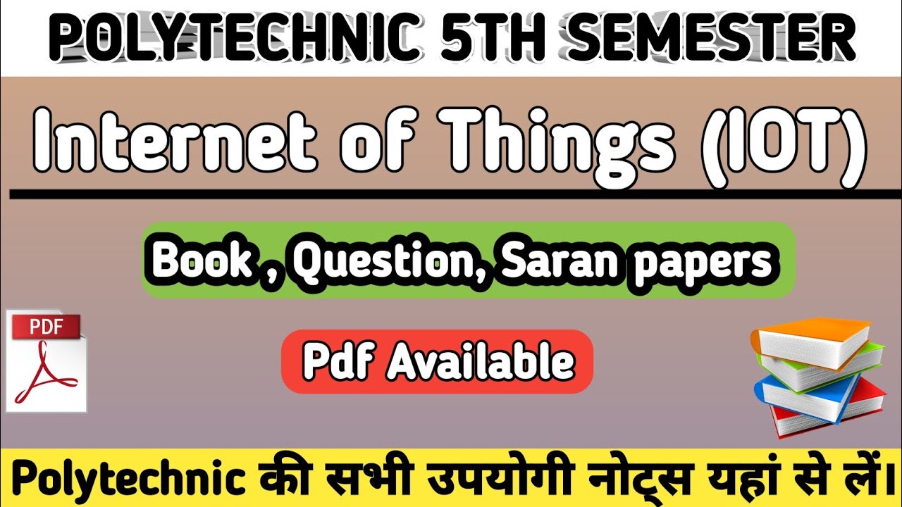 Internet Of Things ( IOT) Pdf Notes Download| Polytechnic 5th sem CS IT ...