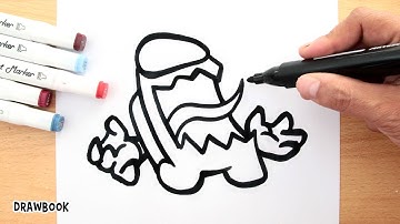 How to draw the SEEKERS | The Creepy Imposters of Among Us Hide and Seek Mode