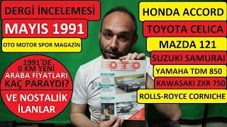 Oto Motor Spor Magazin Dergisi Sayı 72 Mayıs 1991