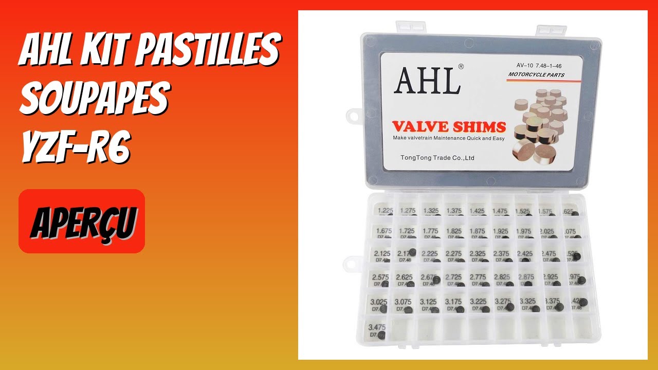 Pastilles Soupapes AHL 8.85mm 23pcs 1.72-2.60mm Kit Valve Shim Jeux De Cale Soupape