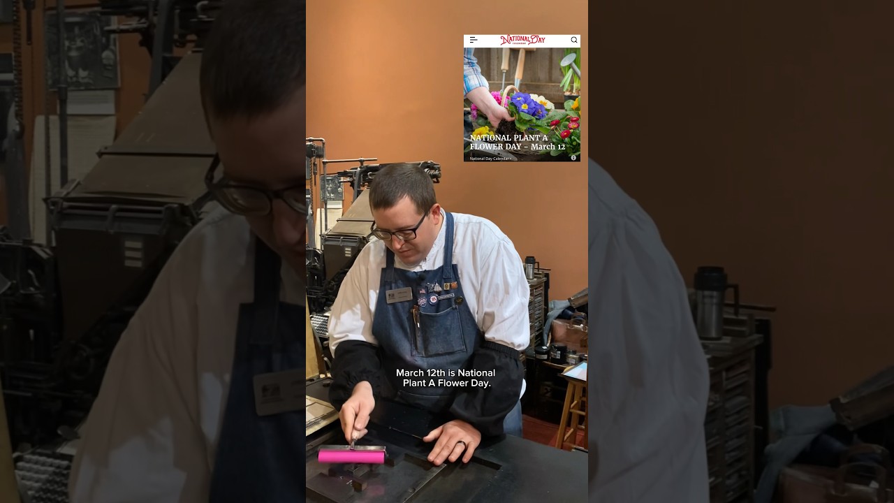 Printing some small pink roses for National Plant A Flower Day (March 12)