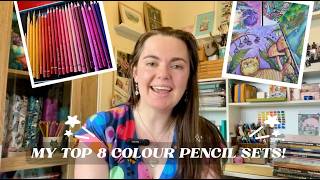 My TOP 8 Colour Pencil Sets For Adult Colouring!