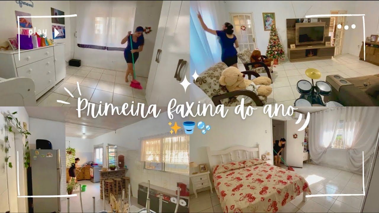 PRIMEIRA FAXINA DO ANO + CUIDANDO DO LAR 🪣🫧✨ | Julli Corrêa 