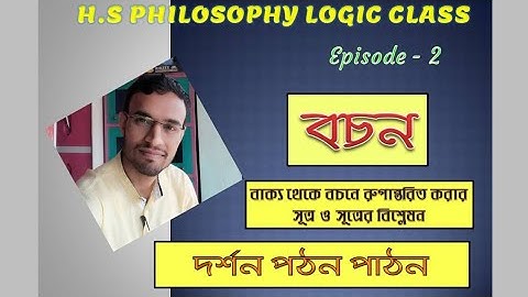 H.S LOGIC CLASS IN PHILOSOPHY PROPOSITION RULES.